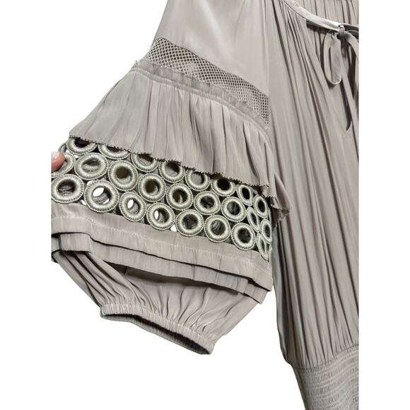 Ramy Brook Moriah Taupe Mini Dress Sz. S - Picture 3 of 6